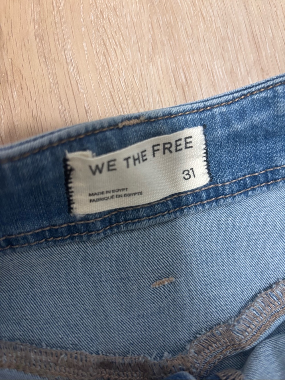 We the Free Libre High Rise Wide Leg Stretch Denim Jeans size 31 - Picture 4 of 5